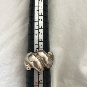 Modernist wave ring sterling silver size 8.5 – NOS